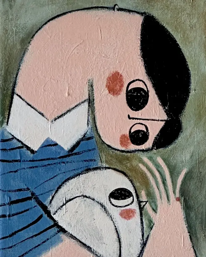 Dear Bird II · 18 x 24 cm
