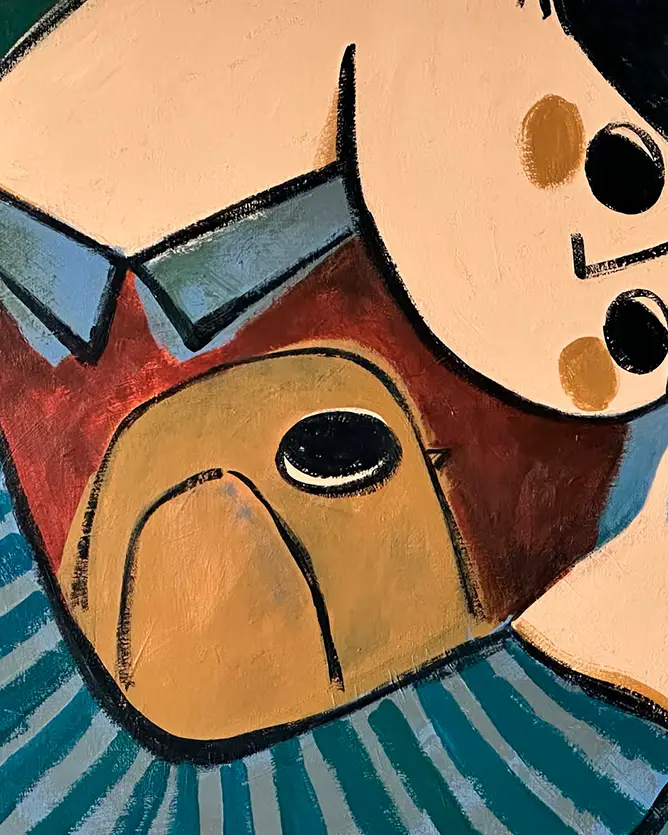 Ochre Bird · 50 x 70 cm